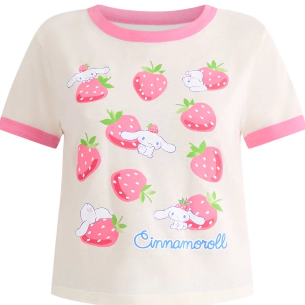Cinnamonroll Womens Short Sleeve Graphic Tee